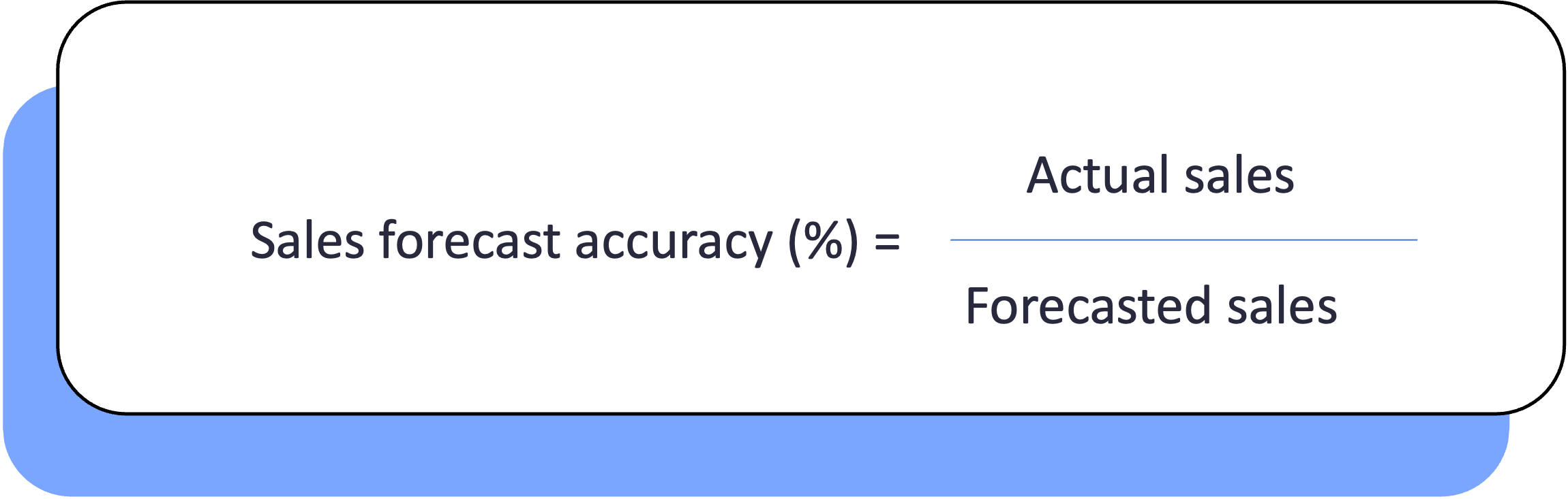 sales forecast accuracy